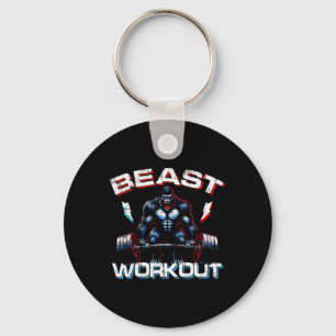 Porte-clés Beast Silverback Deadlift Gym plaisanteries Gorill