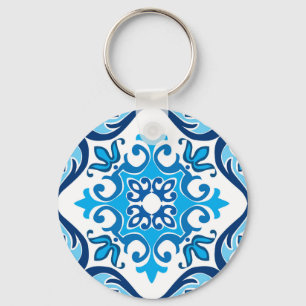 Porte-clés 💙 🤍 Beau bleu - blanc Azulejos X,
