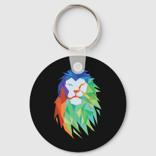 Porte-clés Beau Chat de Lion d'Afrique Graphic