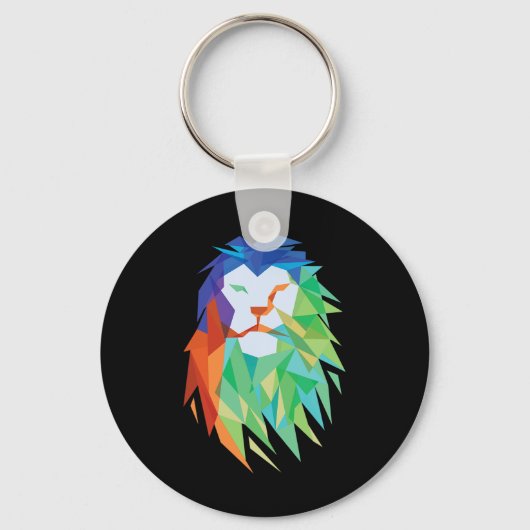 Porte-clés Beau Chat de Lion d'Afrique Graphic (Recto)