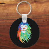 Porte-clés Beau Chat de Lion d'Afrique Graphic (Recto)