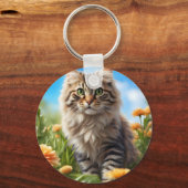 Porte-clés Beau chats beau jardin (Recto)