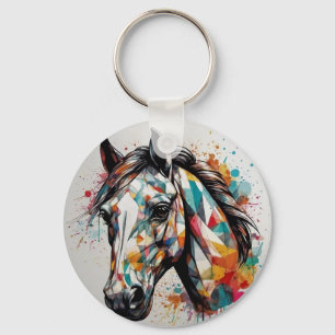 Porte-clés Beau Cheval Coloré, Amoureux Du Cheval