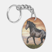 Porte-clés Beau Cheval Noir (Devant gauche)