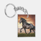 Porte-clés Beau Cheval Noir (Devant gauche)