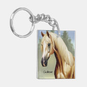 Porte-clés Beau cheval Palomino (Devant gauche)