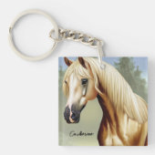 Porte-clés Beau cheval Palomino (Devant)
