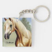 Porte-clés Beau cheval Palomino (Dos)