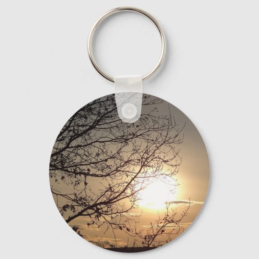 Porte-clés Beau coucher de soleil avec rampes (Recto)
