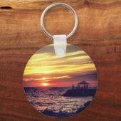 Porte-clés Beau coucher de soleil de Puerto Vallarta (Recto)