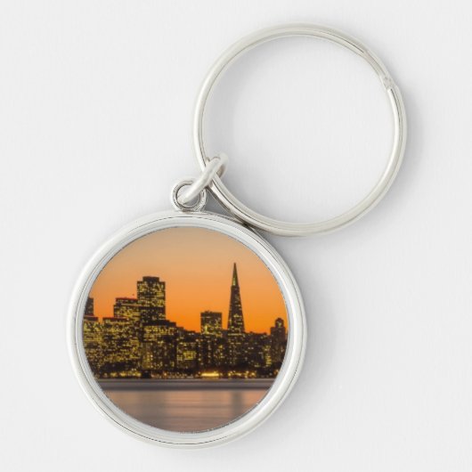 Porte-clés Beau coucher du soleil à San Francisco (Devant)