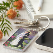 Porte-clés Beau Couple dans le Parc (Devant droit)