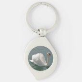 Porte-clés Beau cygne blanc (Devant)