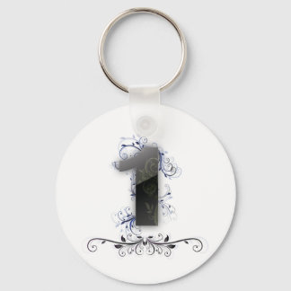 Porte-clés Beau design pour le numéro 1