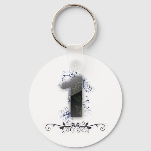 Porte-clés Beau design pour le numéro 1 (Recto)