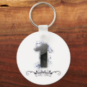 Porte-clés Beau design pour le numéro 1 (Recto)
