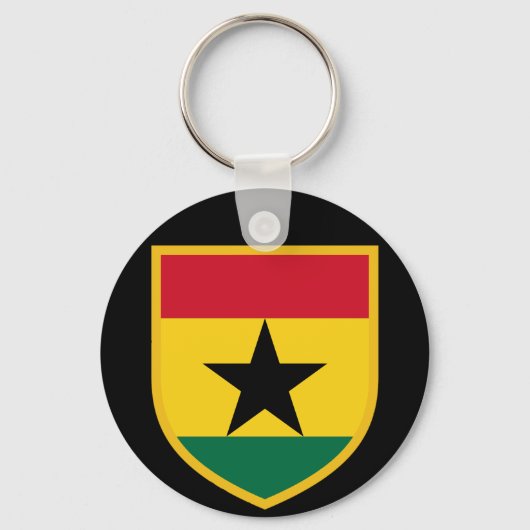 Porte-clés Beau drapeau du Ghana (Recto)
