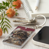 Porte-clés Beau Dreamer - Maine Coon Porte - clé de chat (Devant droit)