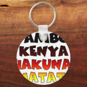Porte-clés Beau Jambo Kenya Hakuna Matata Beau Art (Recto)