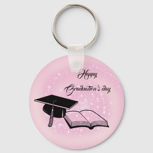 Porte-clés Beau Joyeux Joyeux jour de Graduations (Recto)