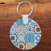 Porte-clés 🤩 Beau mélange d'Azulejos (Recto)
