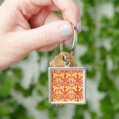 PORTE-CLÉS BEAU MOTIF - ROUGE & ORANGE (main)
