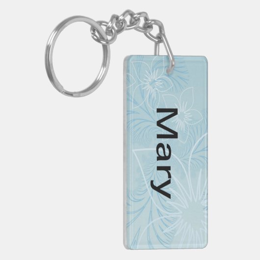 Porte-clés Beau nom bleu (Devant gauche)