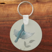 Porte-clés Beau Oiseau Bleu (Recto)