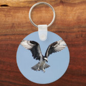 Porte-clés Beau Osprey à la recherche de proies (Recto)