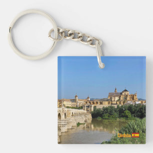 Porte-clés Beau panorama de Cordoue en Espagne, voyage