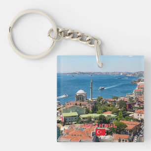 Porte-clés Beau panorama de voyage à Istanbul