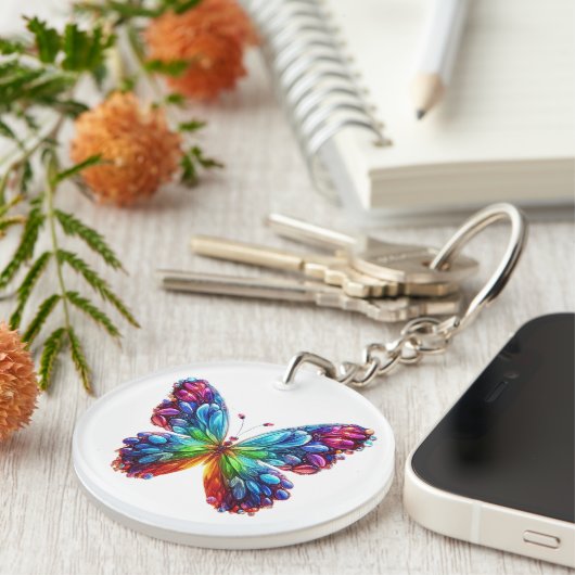 Porte-clés Beau Papillon (Devant droit)