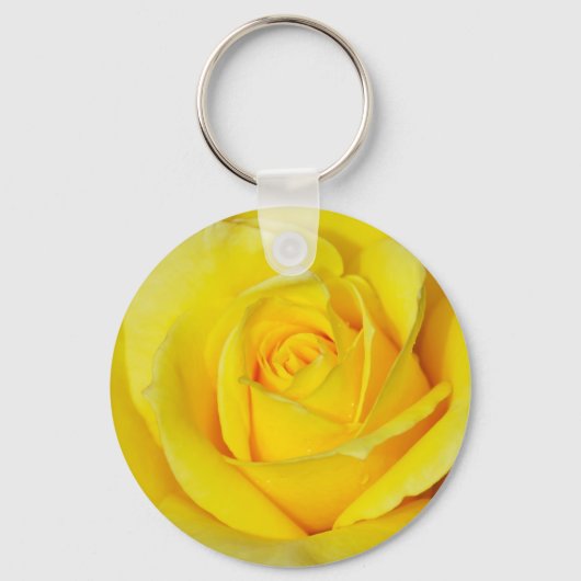 Porte-clés Beau pétales de rose jaune (Recto)