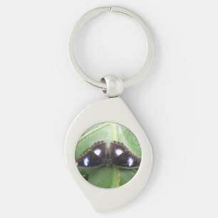 Porte-clés Beau Porte - clé à papillon bleu tacheté
