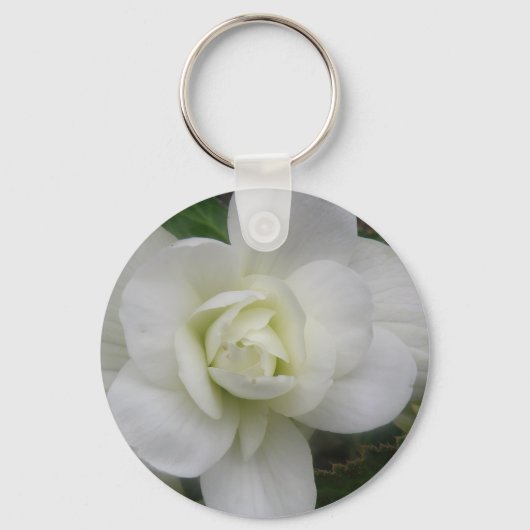 Porte-clés Beau Porte - clé de carnation blanche (Recto)