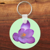 Porte-clés Beau Porte - clé de fleurs de crocus (Recto)