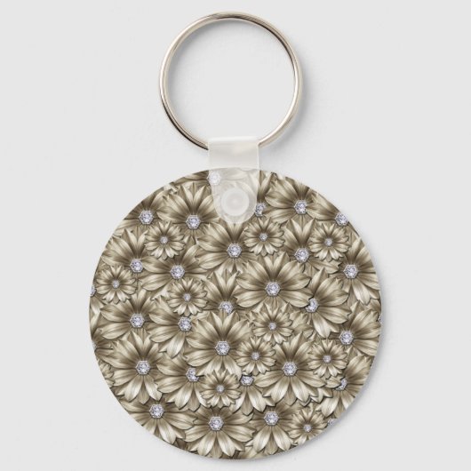 Porte-clés Beau Porte - clé de Fleurs de Diamant (Recto)