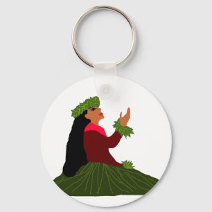 Porte-clés Beau porte - clé de Wahine de danse polynésienne