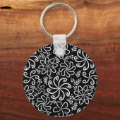 Porte-clés Beau Porte - clé noir et blanc (Recto)