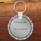Porte-clés BEAU Porte - clés D'ARGENT AVEC DÉVOUEMENT (Recto)