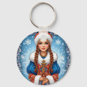 Porte-clés Beau portrait hivernal pour maigre neige (Verso)