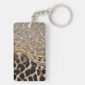 Porte-clés Beau Poster de animal tendance Leopard Faux (Dos)