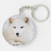 Porte-clés Beau renard blanc (Dos)