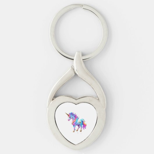 Porte-clés Beau Sticker Unicorn 1 (Devant)