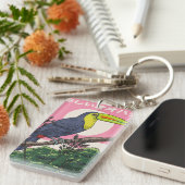 Porte-clés Beau Toucan Oiseau (Devant droit)