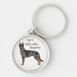 Porte-clés Beauceron. Chien berger français