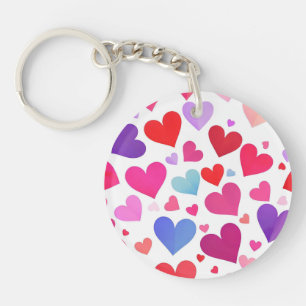 Porte-clés Beaucoup de coeurs