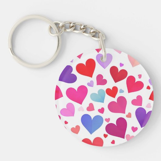 Porte-clés Beaucoup de coeurs (Devant)