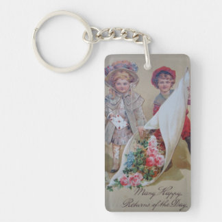 Porte-clés Beaucoup de retours heureux du jour