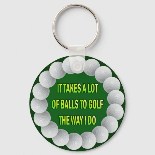 PORTE-CLÉS BEAUCOUP D'HUMOUR DE GOLF BALLS (Recto)